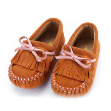 Fancy Design Colored Wildleder Slip on Boy and Girls Moccasins Casual Kids Baby Schuhe